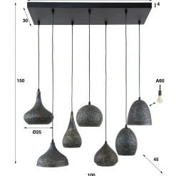 WoonStijl Hanglamp 4+3 punch mix