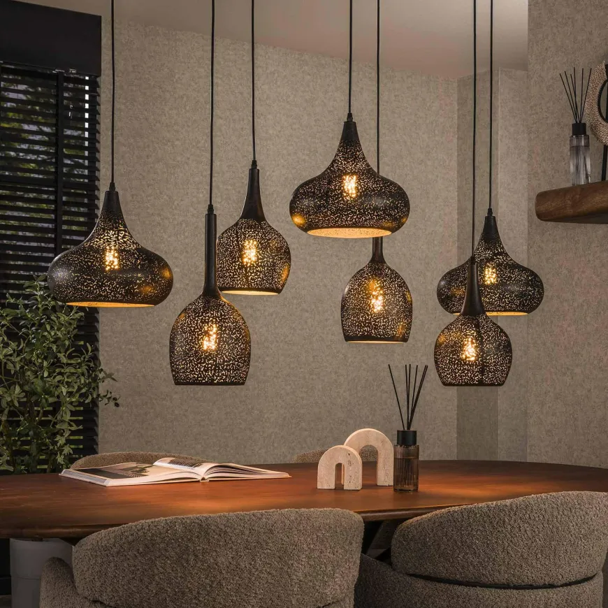 WoonStijl Hanglamp 4+3 zip