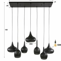 WoonStijl Hanglamp 4+3 zip