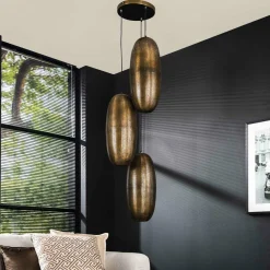 WoonStijl Hanglamp Cosmic getrapt met 3 lampen