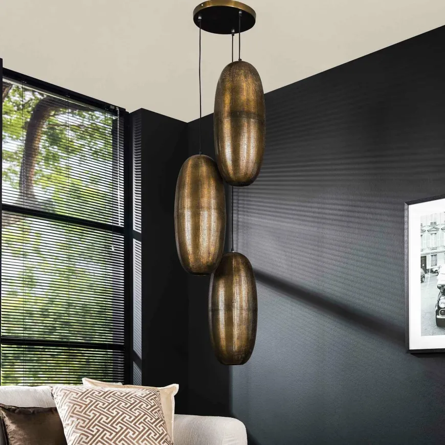 WoonStijl Hanglamp Cosmic getrapt met 3 lampen