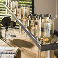 WoonStijl Hanglamp 14L cylinder mixed glass