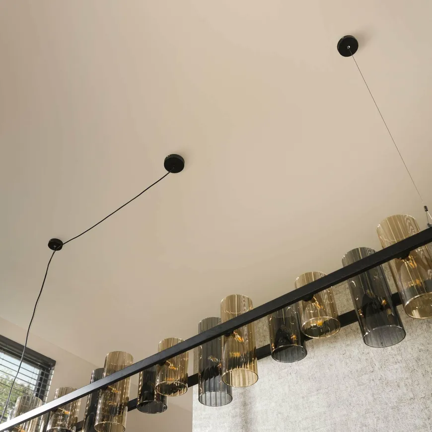WoonStijl Hanglamp 14L cylinder mixed glass