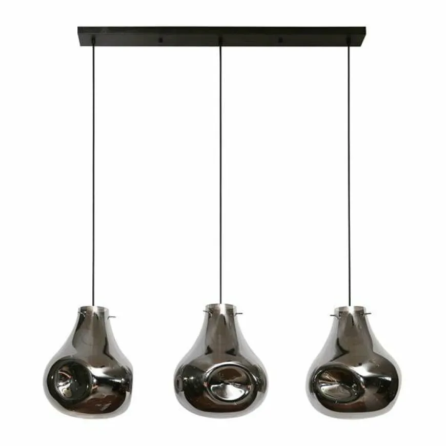 WoonStijl Hanglamp 3L dent glass