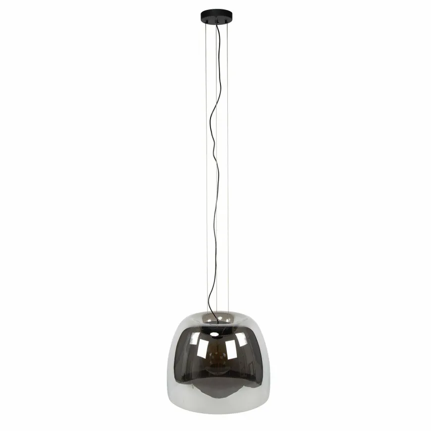 WoonStijl Hanglamp 1L drift XL glass Smoke