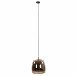 WoonStijl Hanglamp 1L drift glass Koper