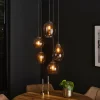 WoonStijl Hanglamp 5L getrapt mix chromed glas