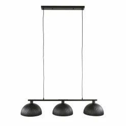 WoonStijl Hanglamp 3L halfronde kap-ribbel