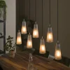 WoonStijl Hanglamp 7L kegel stone