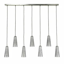 WoonStijl Hanglamp 7L kegel stone