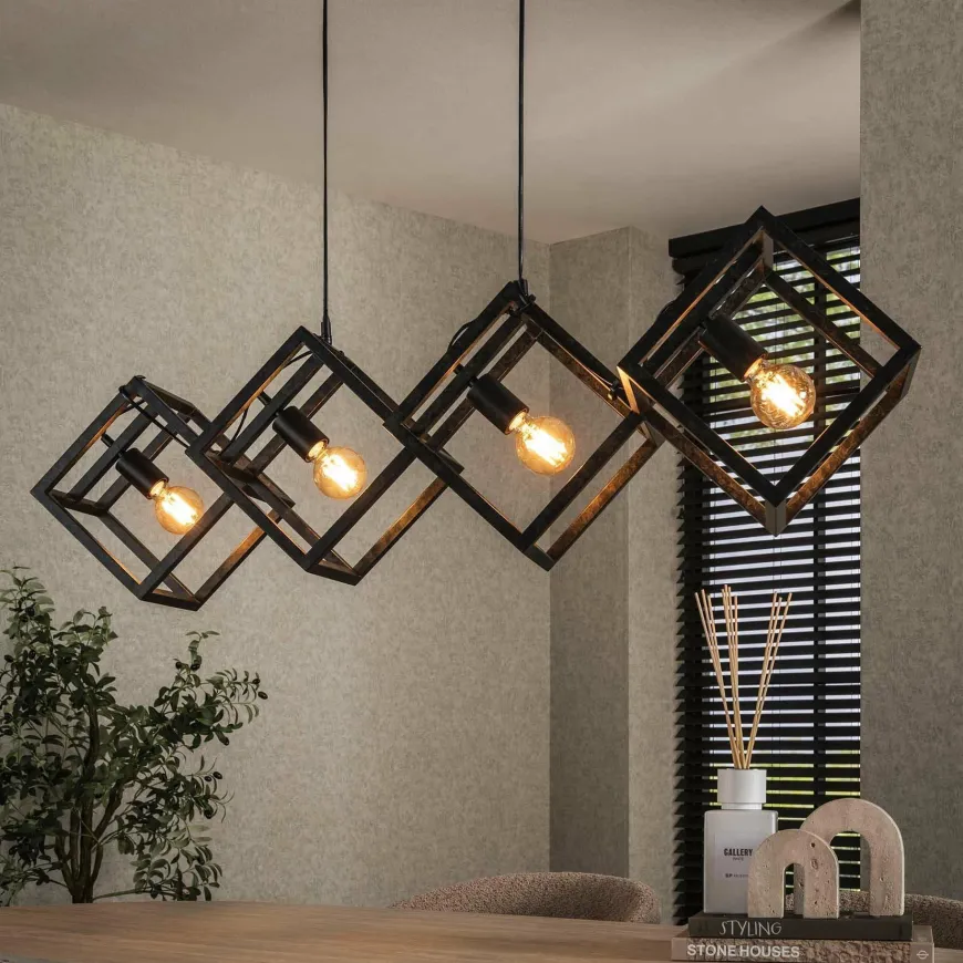 WoonStijl Hanglamp 4L kubus
