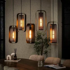 WoonStijl Hanglamp 5L mesh rotate