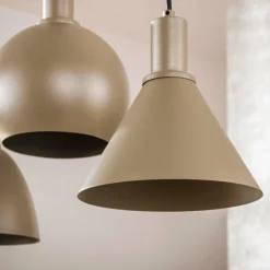 WoonStijl Hanglamp 5L Metallo mix Beige