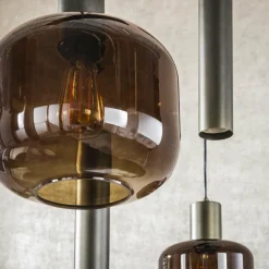 WoonStijl Hanglamp 4+3L mix Bronza