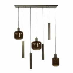 WoonStijl Hanglamp 4+3L mix Bronza