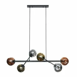 WoonStijl Hanglamp 6L molecule mix glass