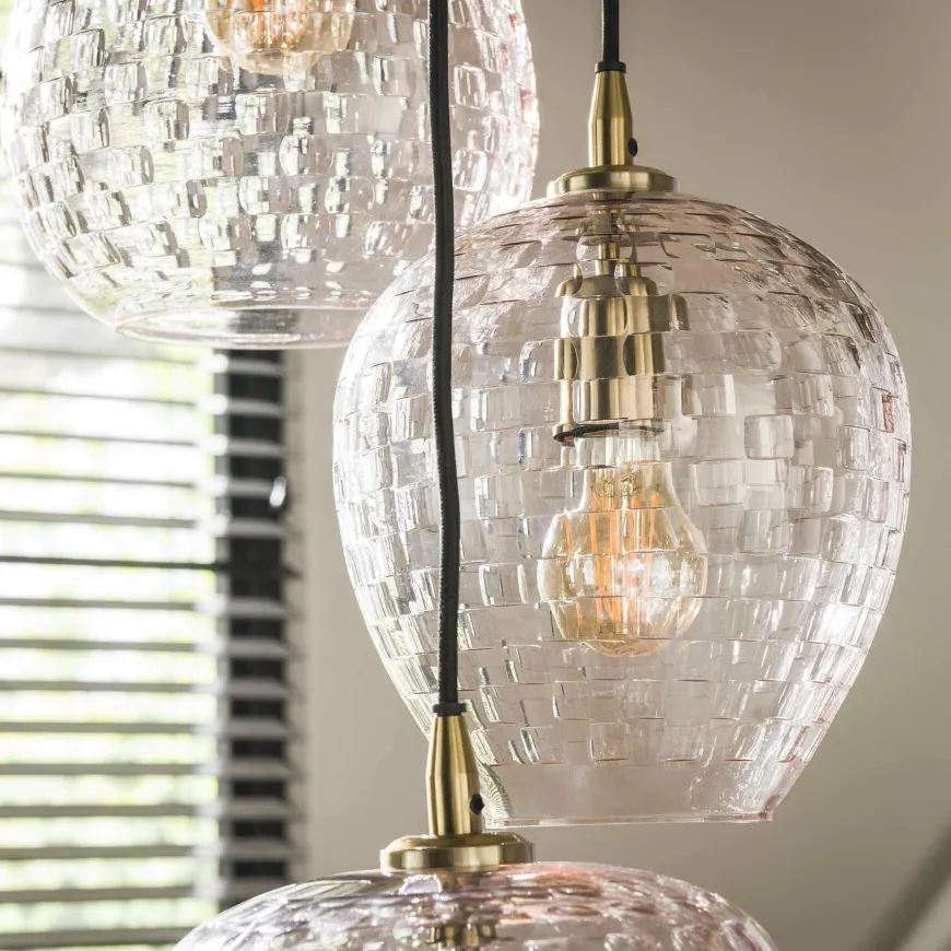 WoonStijl Hanglamp 5L patch pattern getrapt