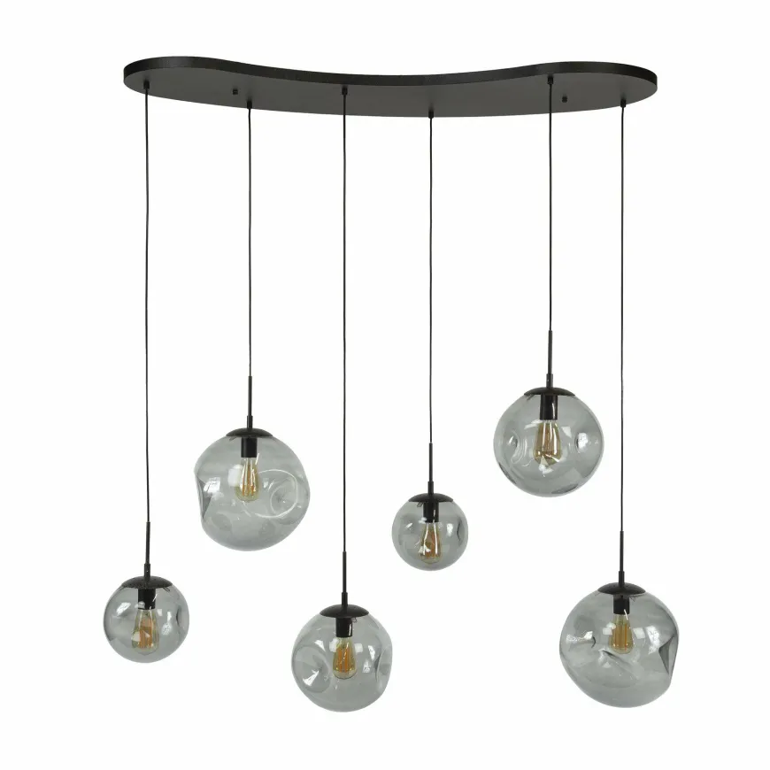 WoonStijl Hanglamp 6L Stellar Black