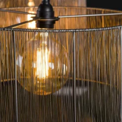 WoonStijl Hanglamp 2L stringshade metal