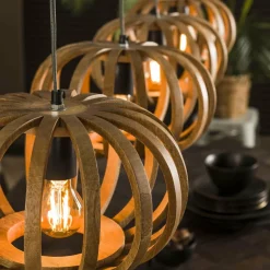 WoonStijl Hanglamp 4L stripes