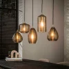 WoonStijl Hanglamp 5L Stripe glas horizontaal