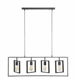 WoonStijl Hanglamp 4L Turn square / Charcoal