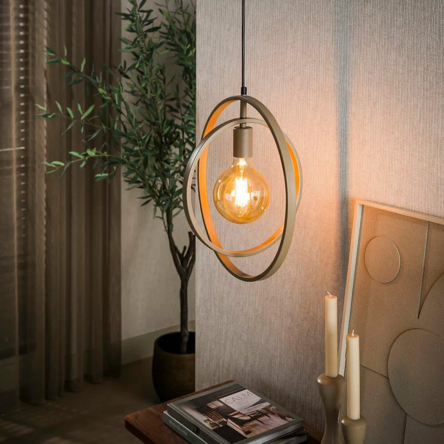 WoonStijl Hanglamp 1L Turn around beige