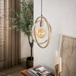WoonStijl Hanglamp 1L Turn around beige