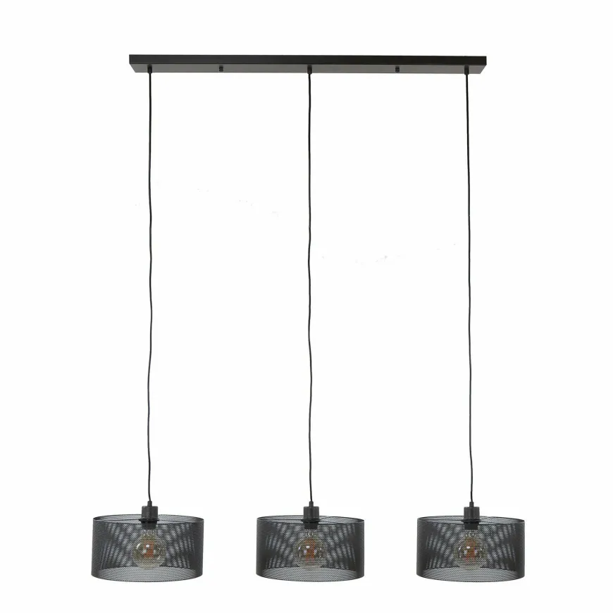 WoonStijl Hanglamp Mesh round met 3 lampen