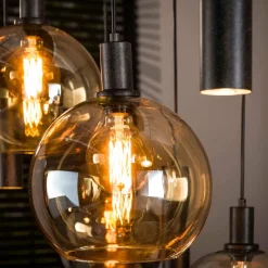 WoonStijl Hanglamp Sfera Tricolore 5+4-lichts