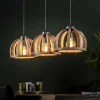 WoonStijl Hanglamp 3x Ø30 gebogen houten spijlen