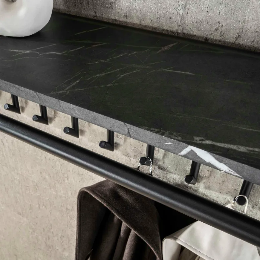 WoonStijl Kapstok 10 haaks roede-hoedenplank