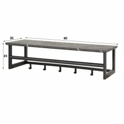 WoonStijl Kapstok Ceramic roede 6 haaks