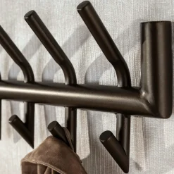 WoonStijl Kapstok Tubo 2x6 haken bruin