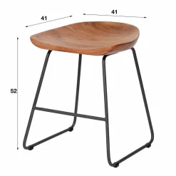 WoonStijl Kruk hout ergo