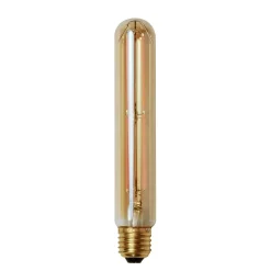 WoonStijl Lichtbron LED filament buis 18 5 cm - E27 4W 2100K 280lm dimbaar / Amberkleurig glas