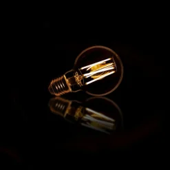 WoonStijl Lichtbron LED [G70] filament bol Ø7 Amberkleurig glas (8465)