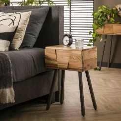 WoonStijl Nachtkastje / bijzettafel Demn acacia