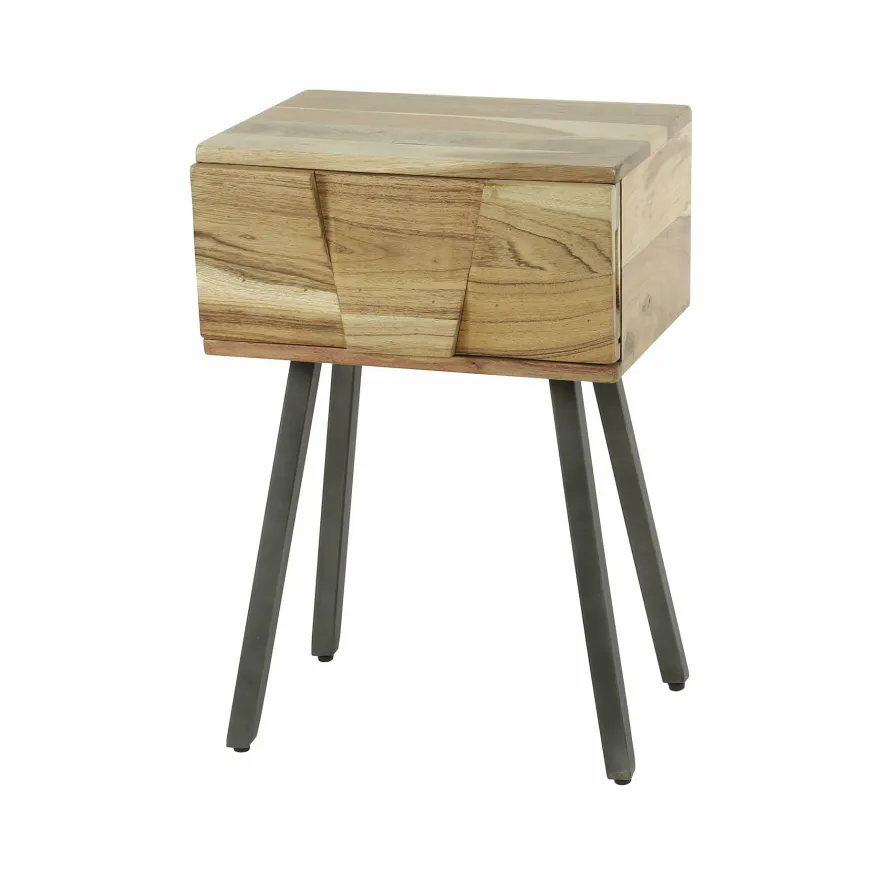 WoonStijl Nachtkastje / bijzettafel Demn acacia