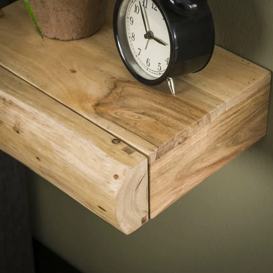 WoonStijl Nachtkastje 1 lade set van 2 tree XS acacia