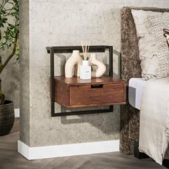 WoonStijl Nachtkastje air solid acacia bruin