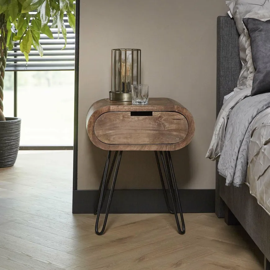 WoonStijl Nachtkastje barrel met 1 lade