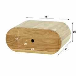 WoonStijl Nachtkastje Bend acacia met 1 lade