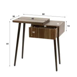 WoonStijl Nachtkastje Carve L met 1 lade