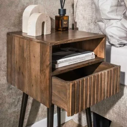 WoonStijl Nachtkastje Carve met 1 lade