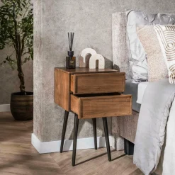 WoonStijl Nachtkastje Frame met 2 lades - set van 2