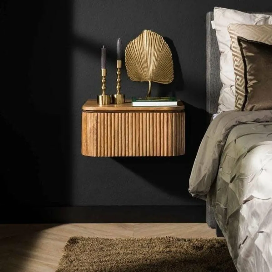 WoonStijl Nachtkastje hangend wave met 1 lade