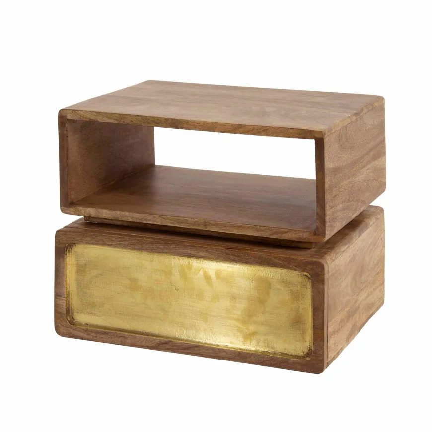 WoonStijl Nachtkastje 1L brass