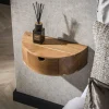 WoonStijl Nachtkastje 1L curve / Massief acacia naturel