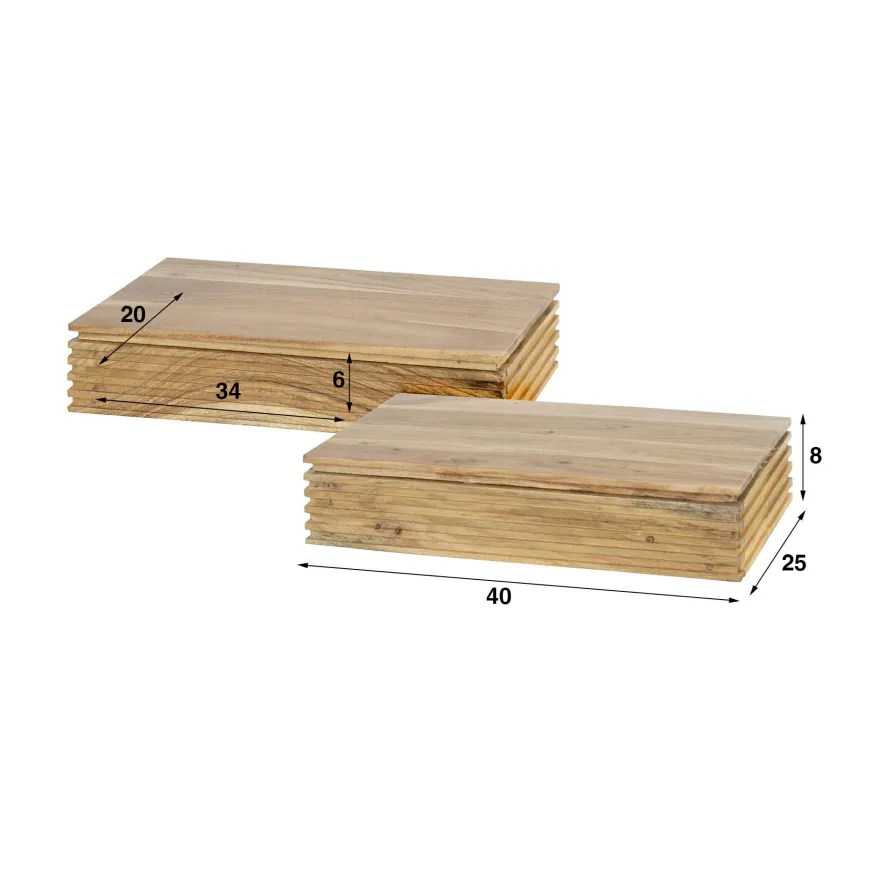 WoonStijl Nachtkastje 1L set van 2 layer L